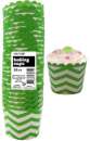 Baking Cups - Chevron Lime Green